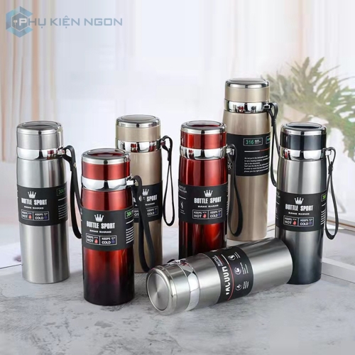 Bình giữ nhiệt nóng lạnh inox 304 1000ml