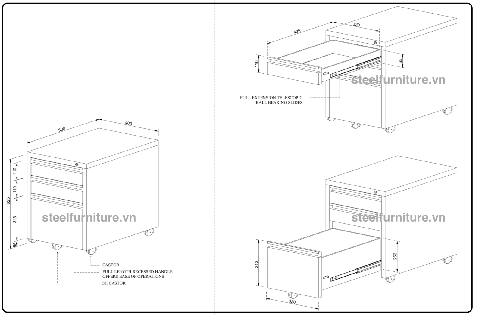 Tủ đựng hồ sơ mini