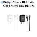 Bộ dây và cốc sạc nhanh Hoco cổng micro